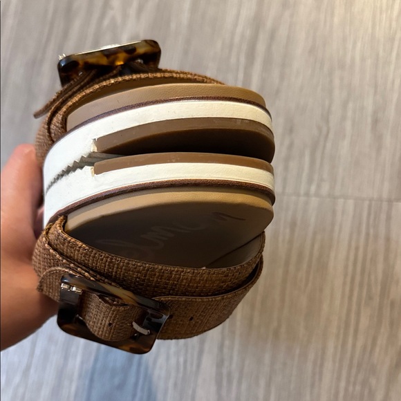 Sam Edelman Brown Slide Sandals with Tortoise Buckle Size 8.5 - Picture 10 of 13